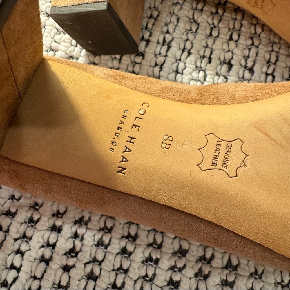 Cole Haan Suede Flats in Light Tan/Blush - Picture 13 of 13